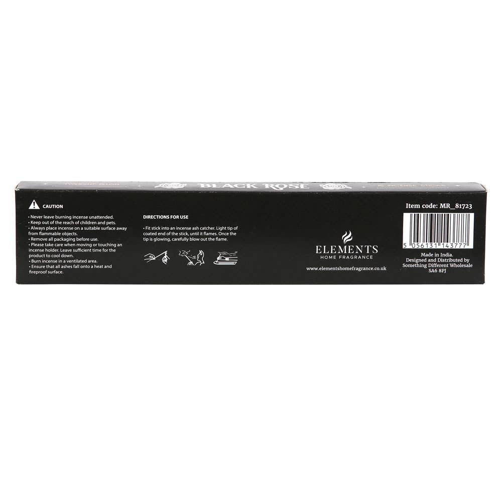 Pack of 15 Black Rose Twilight Blush Incense Sticks