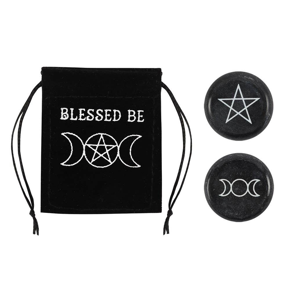 Blessed Be Lucky Pentagram Wiccan Charm