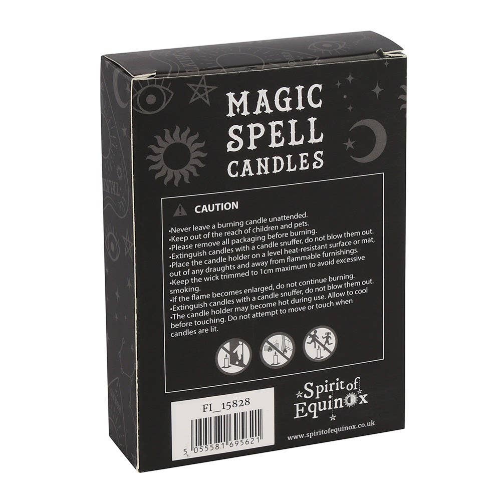 Set of 12 Blue 'Wisdom' Magic Spell Candles