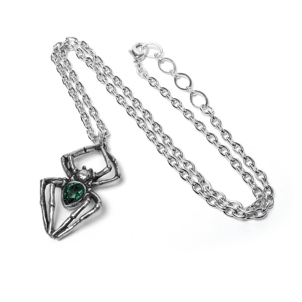 Emerald Spiderling Pendant