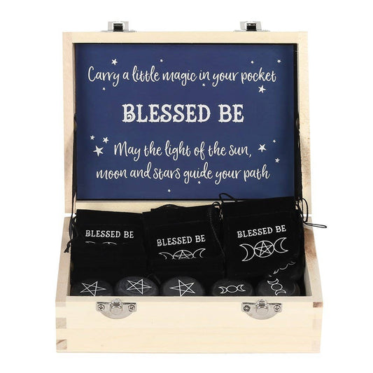 Blessed Be Lucky Pentagram Wiccan Charm