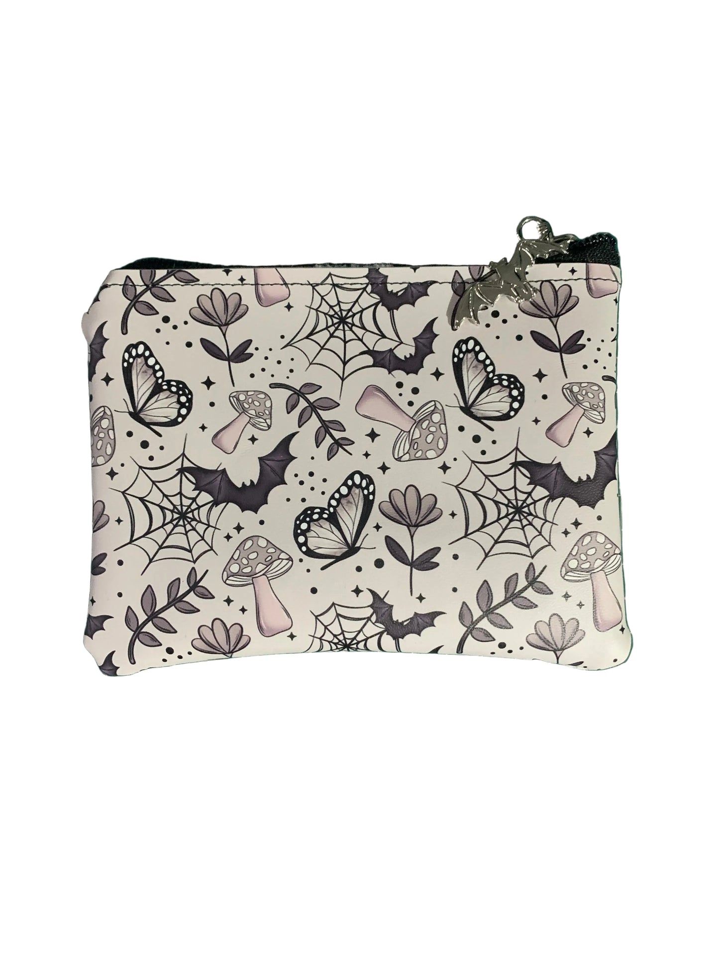 Handmade Faux Leather zip purse