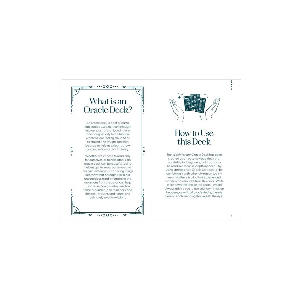 The Witch-ionary Oracle Deck: A 52-Card Guide to Magickal Meanings & Messages