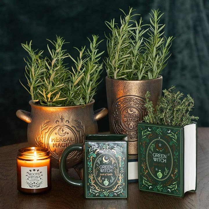 Garden Witch Bronze Effect Terracotta Plant Pot
