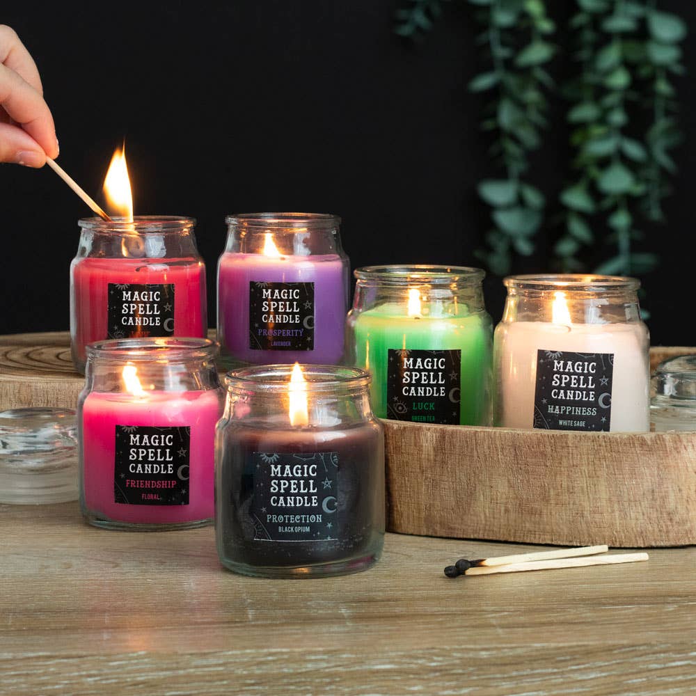 White Sage 'Happiness' Magic Spell Mini Candle Jar