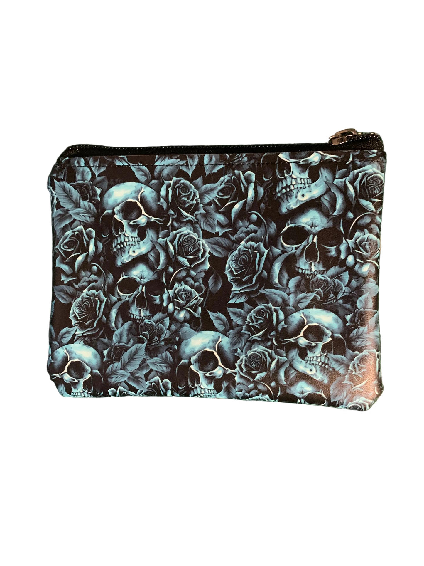 Handmade Faux Leather zip purse