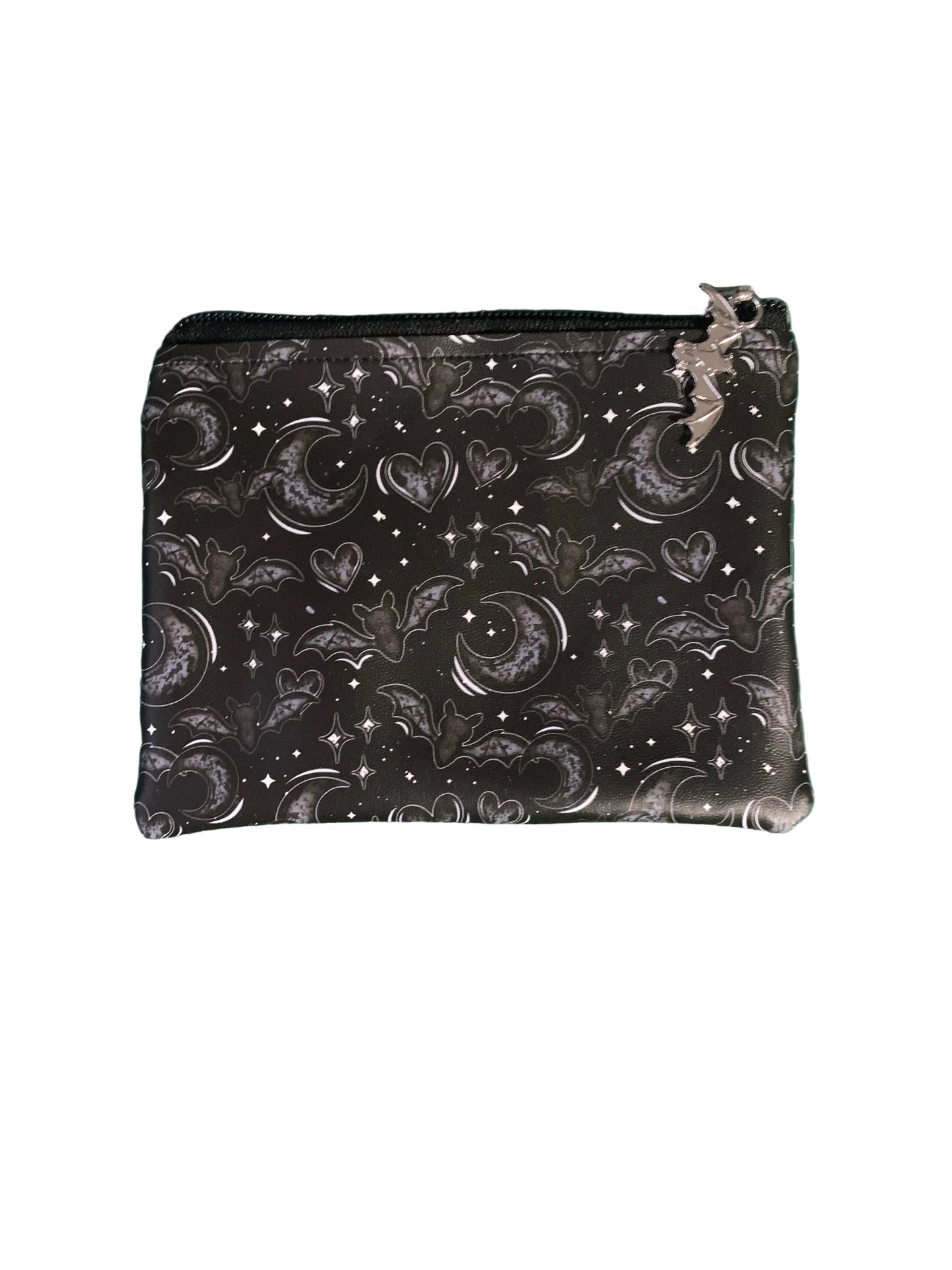 Handmade Faux Leather zip purse