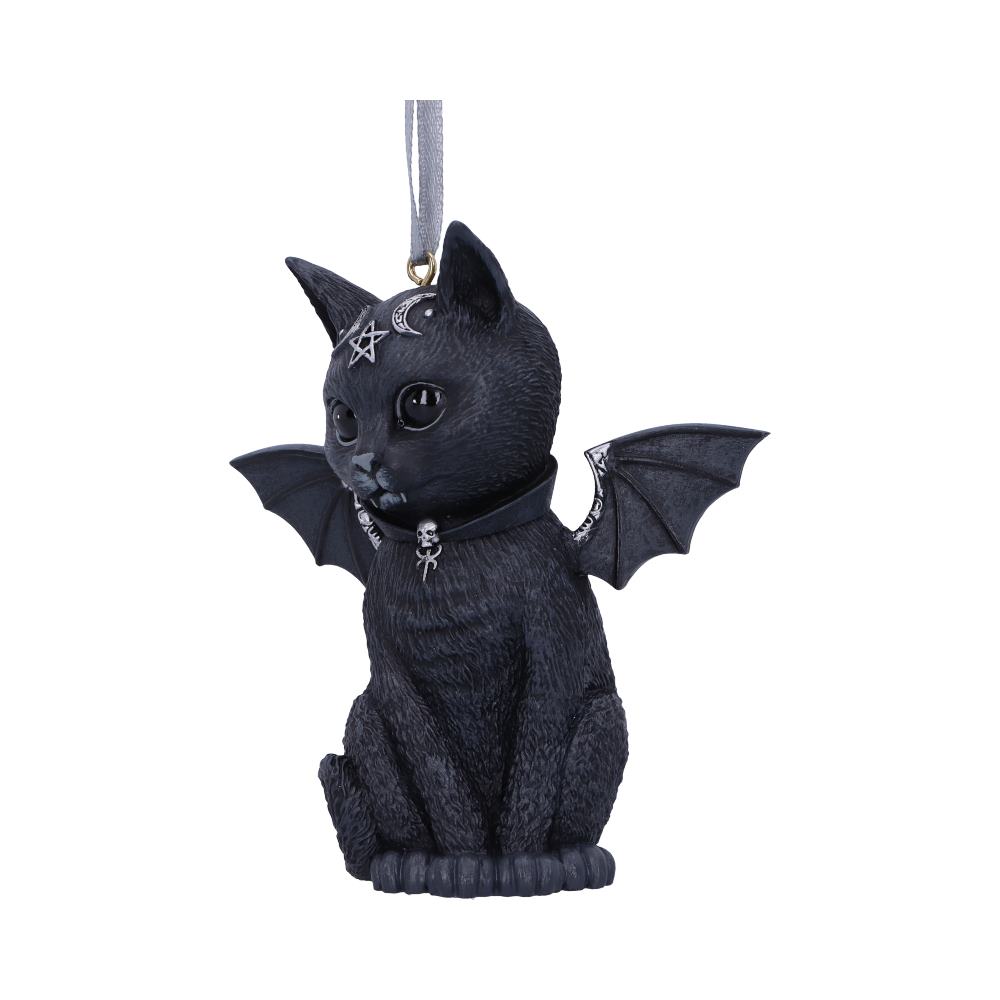 Malpuss Black Bat Cat Hanging Decorative Ornament 9.2cm