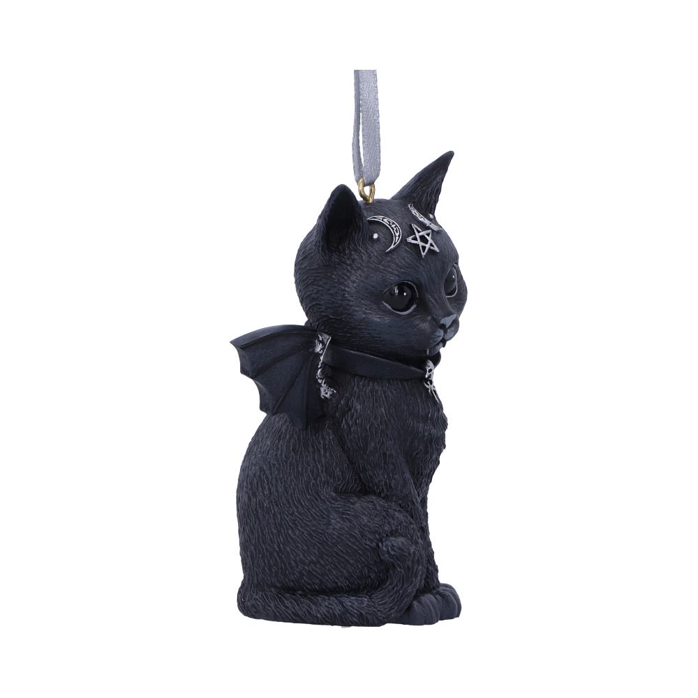 Malpuss Black Bat Cat Hanging Decorative Ornament 9.2cm