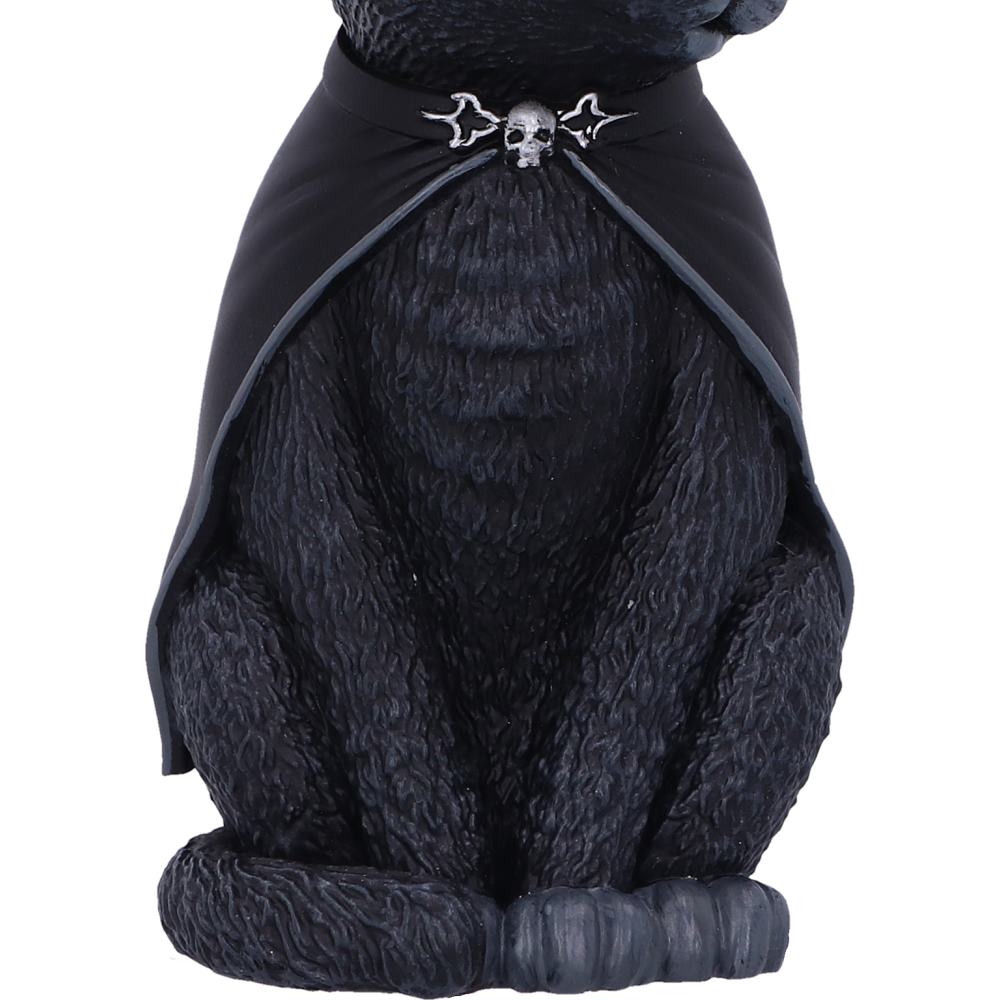 Purrah Black Witch Cat Hanging Decorative Ornament 11.5cm