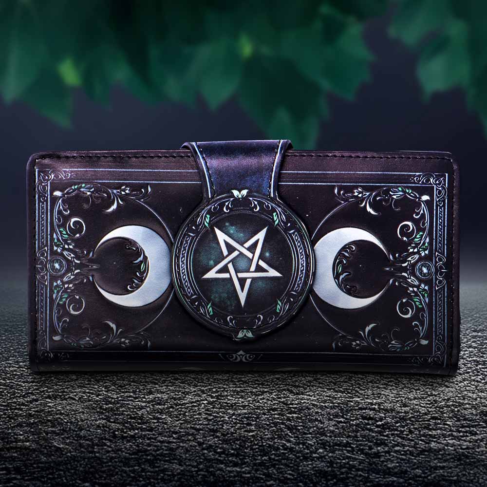 Triple Moon Embossed Purse 18.5cm