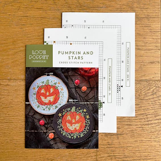 Pumpkin and Stars - Printed Chart