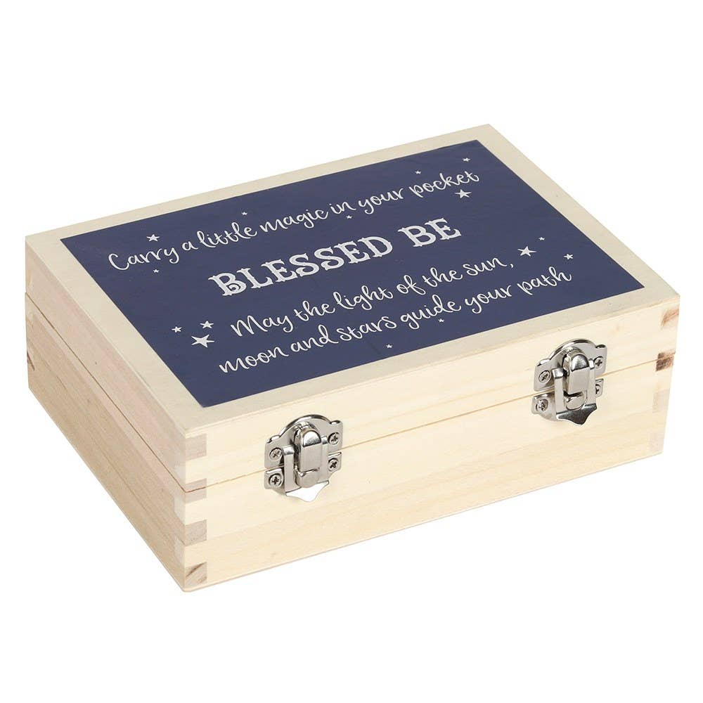 Blessed Be Lucky Pentagram Wiccan Charm
