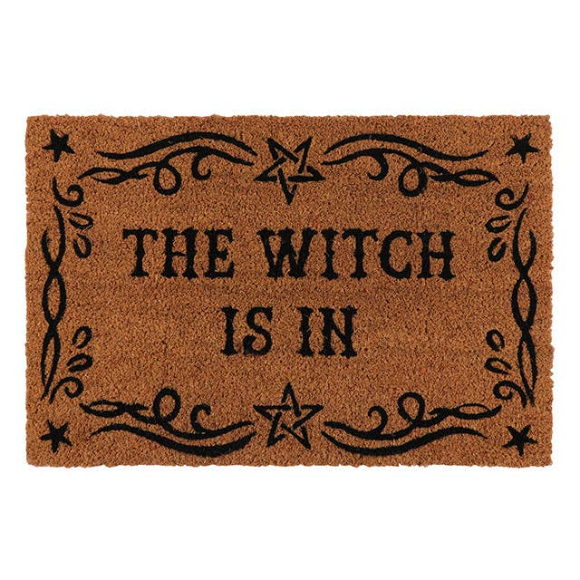 Natural The Witch Is In Doormat