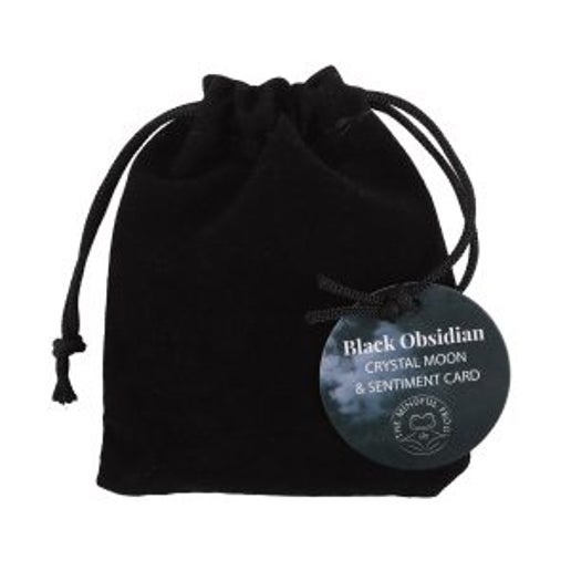 Black Obsidian Moon Cyrstal